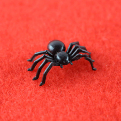 120 PCS Mini Fake Spider?Plastic Black Spider Toys, Simulated Insect Toys for Funny Prank Spider and Joke Halloween Party Supplies...
