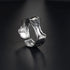 6 Pack Silver Midi Rings Stainless Steel Stackable Rings for Women Open Knuckle Rings Set Wide Irregular Finger Rings for Teen Girls Hug Geometric...