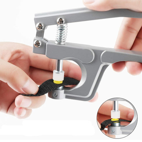 Snap Pliers for Crafts Clothing, KAM Plastic Snap, Fastener Press Attacher Punch for T3 T5 T8 Snaps, Handheld Snap Pliers Canvas Repair Kit for Le...