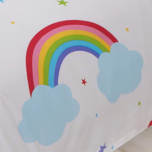 Price Right Home Rainbow Sky Junior Toddler Duvet Cover and Pillowcase Set...