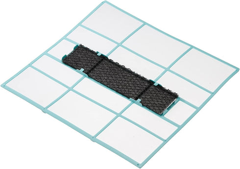PATIKIL 11.81" x 11.02" Air Conditioner Air Filter, Plastic Air Filtering Screen Replacement with Air Filter Foam for HVAC, Blue Black...