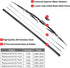 Replacement for Ford F150 F250 F350 F450 F550 Windshield Wiper Blades - 22"+22" Front Window Wiper - fit 2009-2018 Vehicles - OTUAYAUTO Factory Af...