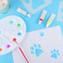 16 PCS Large Dog Paw Stencil for Painting 8 Sizes Cute Paw Stencils Template Reusable Paint Stencils for Walls Arts Decoration...