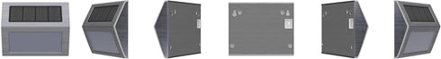 Solar Lights for Steps Decks Pathway Yard Stairs Fences, LED lamp, Outdoor Waterproof, Warm Light, 2 Pack...