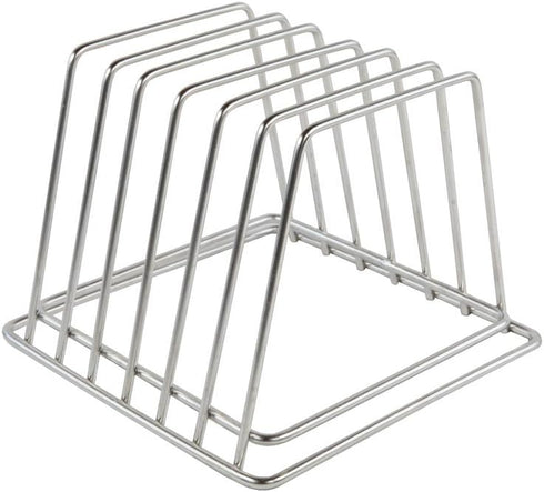 Thirteen Chefs Stainless Steel Cutting Board Rack - Holds 6 Boards up to 3/4" Wide - NSF Approved for Commercial Kitchens...