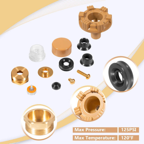RK-17MH Repair Kit Metal Handle Repair Kit, for Woodford Model 17 Outdoor Faucet, Prevent Leaking Frost-Proof (12 Pcs)...