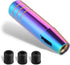 Weighted Manual Shift Knobs Multicolor, 5 Inch with 3 Threaded Adapters M8 M10 M12 x 1.25, Metal Gear Stick Shift Knob Aluminum Alloy, Universal C...
