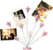 8-Branch Family Tree Picture Frame Holder, Card Photo Clips Holder Desk Stand for Memo Paper Note Photo Christmas Wedding Card Display (Cherry Blo...