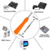 Gamebit Security Screwdriver, SAREAL Double-ended 4.5mm 3.8mm Gamebit Screwdriver Bit Set Replacement for Opening Nintendo, Sega Consoles...