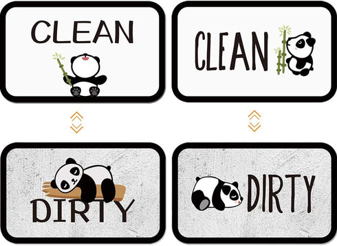 Dishwasher Magnet Clean Dirty Sign Indicator, 2Pcs Cute and Functional Double Sided Reversible Dish Shower Magnet, Kitchen Accessories Decor with ...