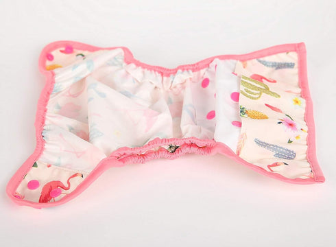 One Size Cloth Diaper Cover Snap With Double Gusset (Flamingo)...