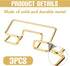 3Pcs Business Card Holder Desk Small Gold Business Card Display Stand for Women Metal Name Credit Card Holder Cute Office Accessories Modern Busin...