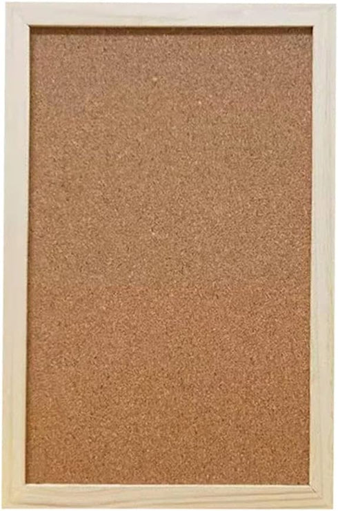 Cork Board 7.9" x 11.8" Wooden Framed Bulletion Board Decorative Hanging Message Board for Home School Office...