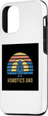 iPhone 13 Robotics Dad Vintage Cute Blue Robot Rainbow Retro Tee Case...