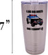 Rogue River Tactical Funny Police Officer Large 20 Ounce Travel Tumbler Mug Cup with Lid I Like Big Busts Thin Blue Line PD Gift...