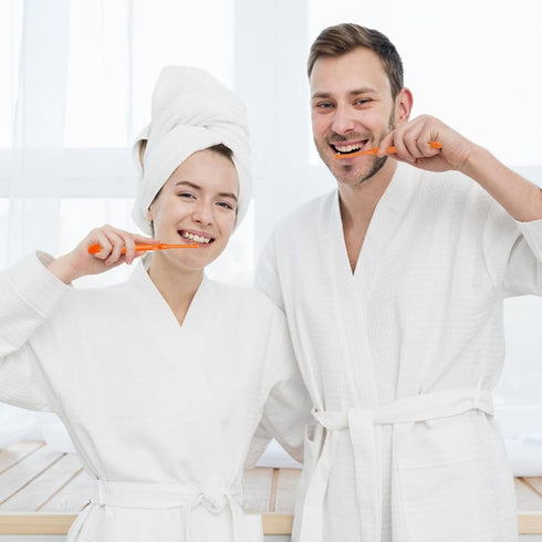 Single End Tufted Toothbrush, 5 Pcs Interspace Tooth Brush Tapered Trim Tooth Cleaner Interdental Toothbrush Tuft Gap Toothbrush for Orthodontic D...