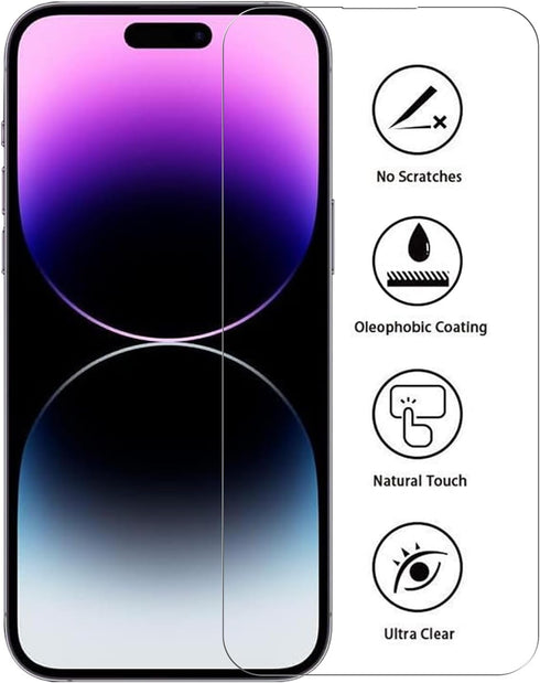 3 Pack Screen Protector for iPhone 14 Pro Max 6.7 inch + 3 Pack Camera Lens Protector Tempered Glass Film...