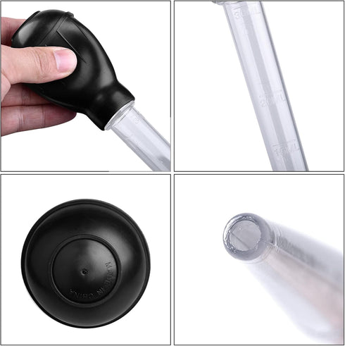 WEAVERBIRD Manual Fish Tank Water Changer Aquarium Dropper, 30ml Aquarium Clean Pipette Dropper, Fish Tank Cleaning Waste Remover, Aquarium Gravel...