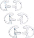 HYS Clear Soft Earmold Replacement Ear Pieces Flexible Open Ear Insert Earbuds for Transparent Air Acoustic Security Radio Surveillance earpiece H...