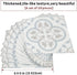 Blue & White 10pcs Acrylic Tile Stickers, 6x6in Peel and Stick Backsplash Tile, Bathroom & Kitchen Wall Decals, Easy to Apply Just Peel & Stick fo...