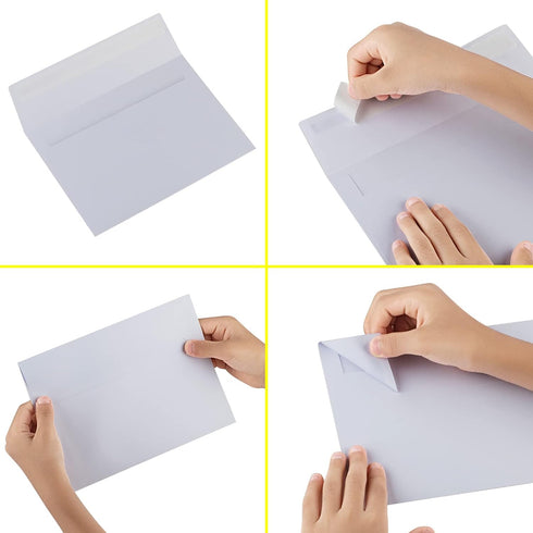 50 Pack White Envelopes, 5 x 7 Inch Envelopes,A7 Envelopes, Card Envelopes, Invitation Envelopes, Postcard Envelopes...