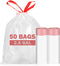2-2.6 Gallon Small Trash Bags Drawstring, Ryobyo Bathroom Trash Bags Leak-Free, Small Garbage Bags Unscented, Stretchy, Quick Cinch for Bathroom K...