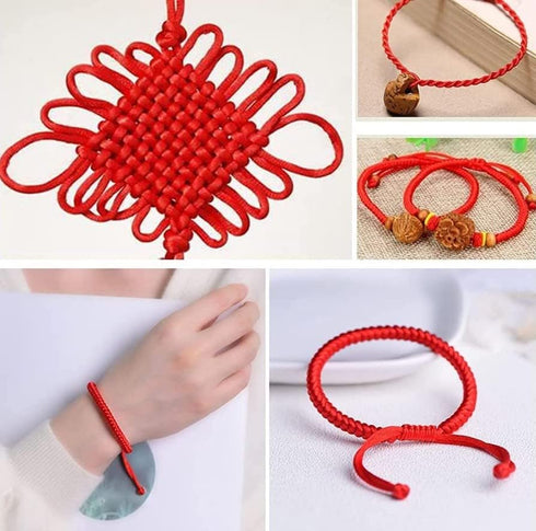 100M x 0.8mm Nylon Chinese Knot Cord Rattail Macrame Shamballa Thread String (Beige)...