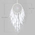 Dremisland White Feathers Dream Catcher Wall Hanging Elegant Wall Art Room Decoration for Windows Balcony Bedroom Wedding Party Gift for Girls and...