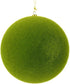Vickerman 8" Christmas Ornament Flocked Ball, Moss Green Flocked Finish, Shatterproof Plastic, Holiday Christmas Tree Decoration, 6 Pack...