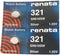 #321 2 Renata Watch Batteries...