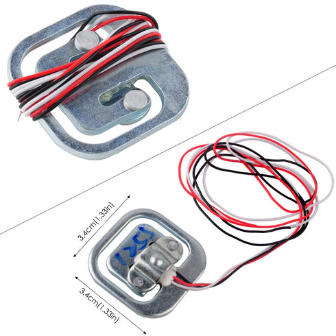 4pcs Load Cell 50kg Half Bridge Strain Gauge Human Body Digital Scale Weight Sensor + 1pc HX711 Amplifier AD Module for Arduino...