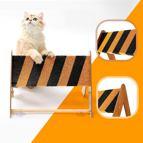 Cat Scratcher Pad, Barricade Shape Cat Scratching Board Cardboard Cat Scratcher for Indoor Large Cats Kitten Cat Scratch Pad Board Easy for Cats t...
