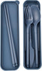 Camping Utensil Set, Reusable Utensils Set with Case, Plastic Cutlery Set Forks Spoon Tableware Chopsticks, Portable Cutlery Set for Travel Picnic...