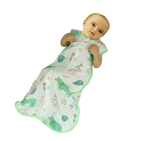 Baby Sleeping Sack, Lightweight Muslin Cotton Soft Wearable Blanket, 12-24 Months Toddler, Summer Sleep Bag, Sleeveless, 0.5 Tog, Breathable, soft...