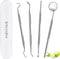 Dental Tools, Professional Teeth Cleaning Oral Care Hygiene Kit, Stainless Steel Dental Pick Tooth Scraper Tartar Plaque Remover for Dentist, Pers...