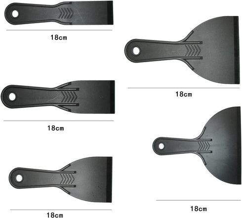 Plastic Putty Knife Set Plastic Putty Knives Flexible Paint Scrapers Tool Flexible Scraper Set Plastering Tool Filling Knife Set for Patching,Spac...