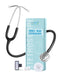 FriCARE Black Stethoscope - Single Head Stethoscopes for Nurses Home Health Use - Estetoscopio First Aid Accessories, StethoMedic Essentials, Adul...