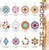 BEUNITONE 12 Pairs Flower Diamond Painting Earrings Love Heart DIY Earring Making Kit Star Diamond Art Earrings Jewelry Making Kit for Adults Wome...