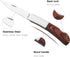 Pocket Knife, EDC Floding Knife with Stainless Steel Blade and Wood Handle, Blade Length 3in...