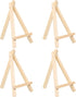 PATIKIL 5.9" Wooden Art Easel, 4 Pack Display Stand Portable Tripod Holder Canvas Frame Foldable Artist Tabletop Display for Drawing Painting Art ...