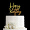 Happy Birthday Cake Topper for Birthday Party Decorations - Mirror Gold Acrylic...