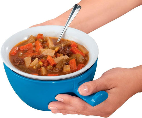 Ceramic Handy Gourmet Cool Touch Microwave Bowl...