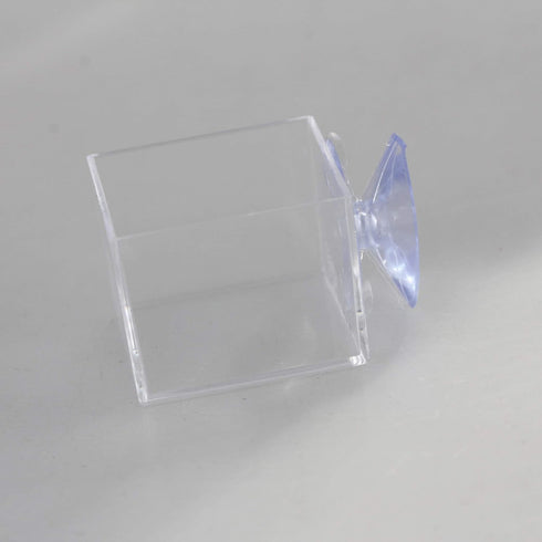 crapelles 4pcs mini insect water dish, Transparent and harmless plastic, small reptile feeding feeder, crickets pet worm cups spider gecko Butterf...