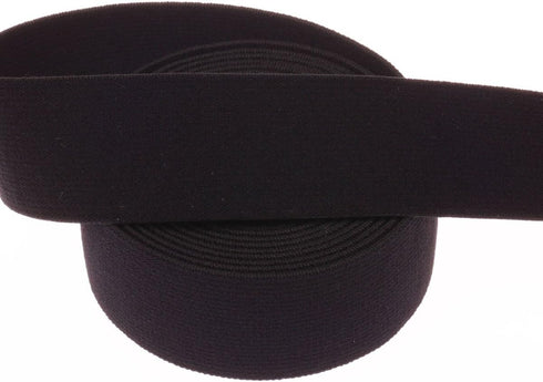 Cotowin 1 1/4 inch Black Plush Elastic,Soft Comfortable Sewing Elastic - 3 Yards...