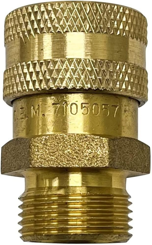 Simpson Cleaning 7105057 Replacement QC Socket for Pressure Washer Hoses Up to 4500 PSI, Male M22, Gold...