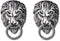 Punk Lion Head Collar Brooch. Vintage Wolf Head Brooch Pins,Cool Animal Head Collar Pin for Men's Suit Pin Coat Lapel Pin...