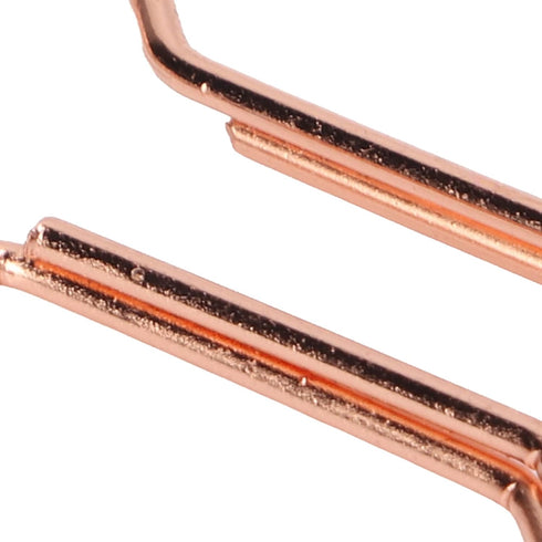 Paper Clip, 100Pcs Rose Gold Paper Clips Shaped Paper Photo Clips Clamps Metallic with Storage Box for Office Home School Papperwork Art Craft...