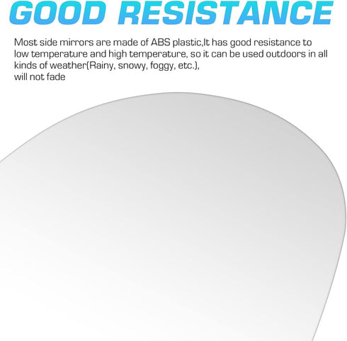 Passenger Right Side Heated Mirror - Side View Heated Convex Mirror Glass with Rear Holder Compatible with 2005-2010 Volkswagen VW R32 EOS GTI Rab...