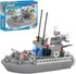 Army Toys Battleship Building Blocks Coast Guard Warship with Solid Hull and Deck Building Set Fun Preschool Educational toys for Boys and Girls 6...