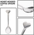 Spoons Silverware 12pcs Coffee Spoon Heart Shaped Spoons Dessert Spoon Stainless Steel Spoon Ice Cream Spoons Tea Spoons Love Spoon for Valentines...